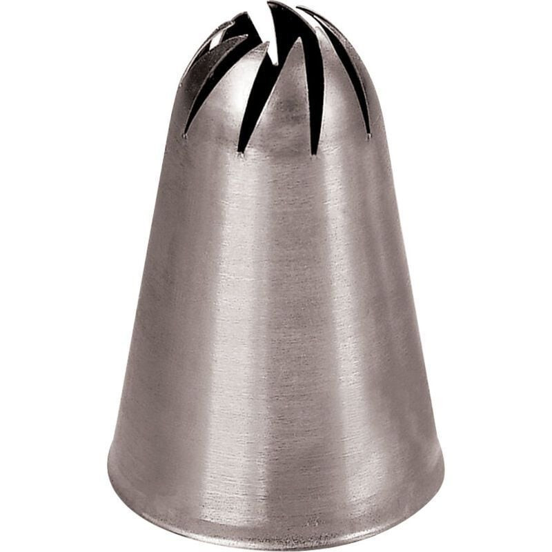 Douille Inox 8mm Fleur Fermée L2G - Pour Décoration de Gâteaux Pro