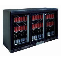 Meuble arrière de bar réfrigéré L2G BBC330S - 3 portes vitrées, 0/+8°C