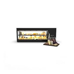 Vitrine réfrigérée 2 niveaux, en verre