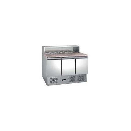 Table à pizza réfrigérée L2G - Plan granit, +2/+8°C, 402L