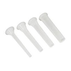 Ensemble de 4 cornets L2G pour poussoirs RLH - Inox professionnel