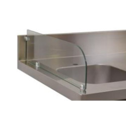 Séparation vitrée L2G - Verre trempé 6mm pour cuisine professionnelle