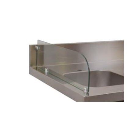 Séparation vitrée L2G - Verre trempé 6mm pour cuisine professionnelle